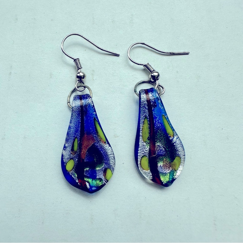 Glass earrings new